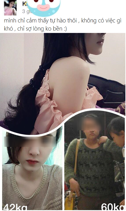Giảm từ 60kg xuống 42kg, cô gái Việt hóa hot girl và có người yêu